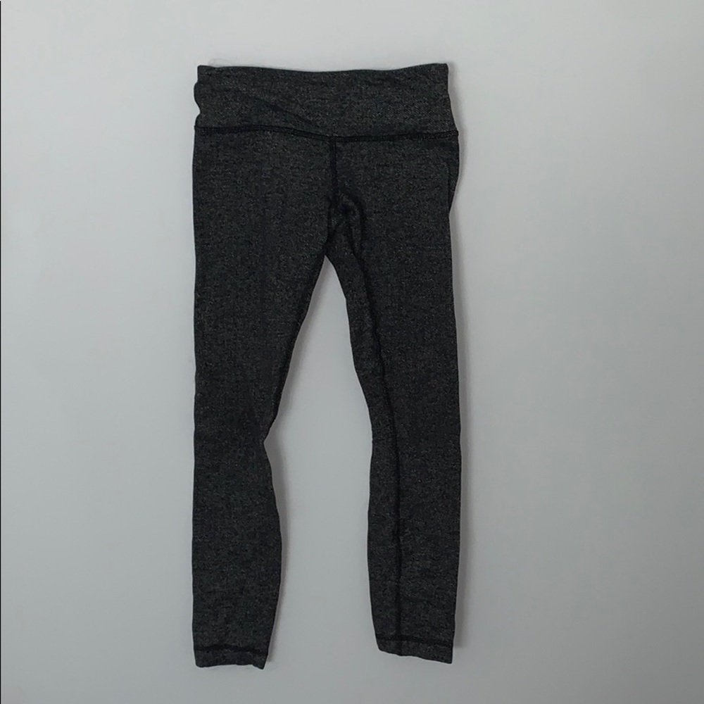 Lululemon Dark Gray Pattern Leggings